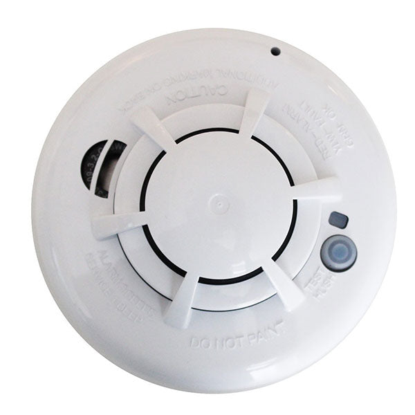 2GIG-SMKT8 2GIG Wireless Photoelectric Smoke/Heat Detector & Temp Alarm